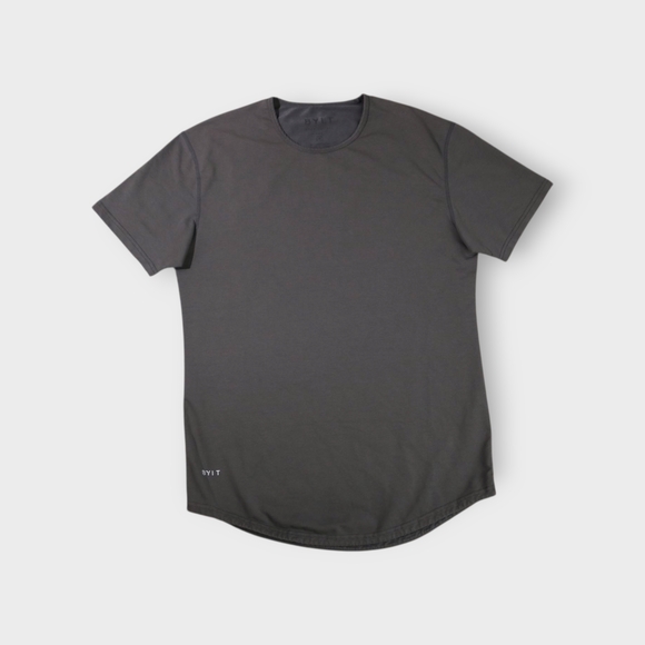 Bylt Drop Cut Lux Short Sleeve Shirt Athleisure Gorpcore Workout In Gray Size M - Picture 2 of 9